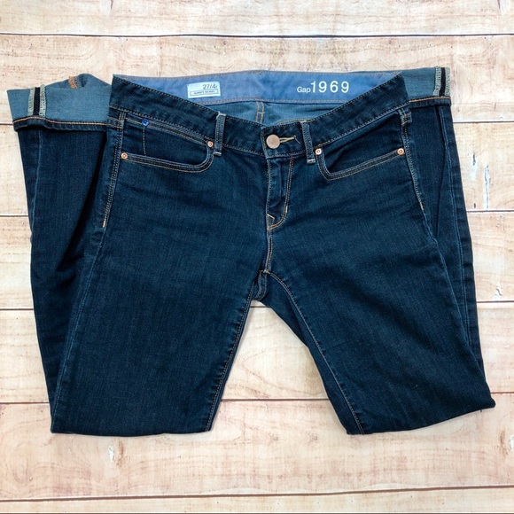 GAP Denim - Gap 1969 Always Skinny Dark Blue Jeans Size 27/4r